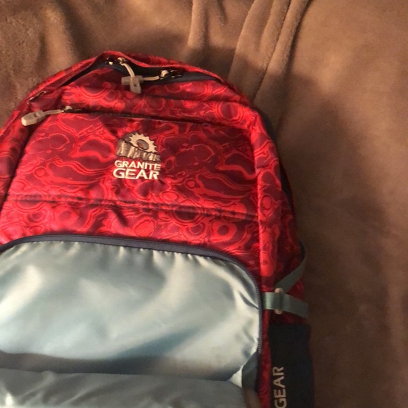 Red Granite Gear BACKPACK, 19” long, 12” wide, and 5” deep (~2” cinched) - Picture 12 of 16
